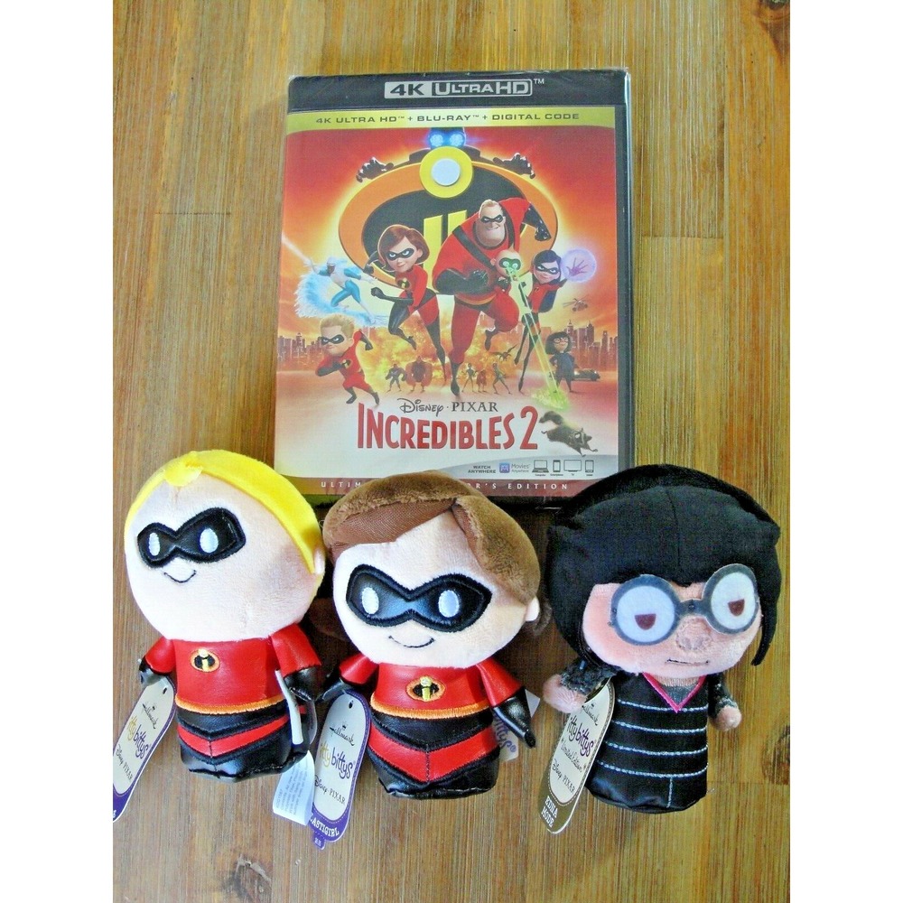 MR INCREDIBLE ELASTIGIRL EDNA MODE ITTY BITTYS 4K INCREDIBLES 2 *No Digital Code
